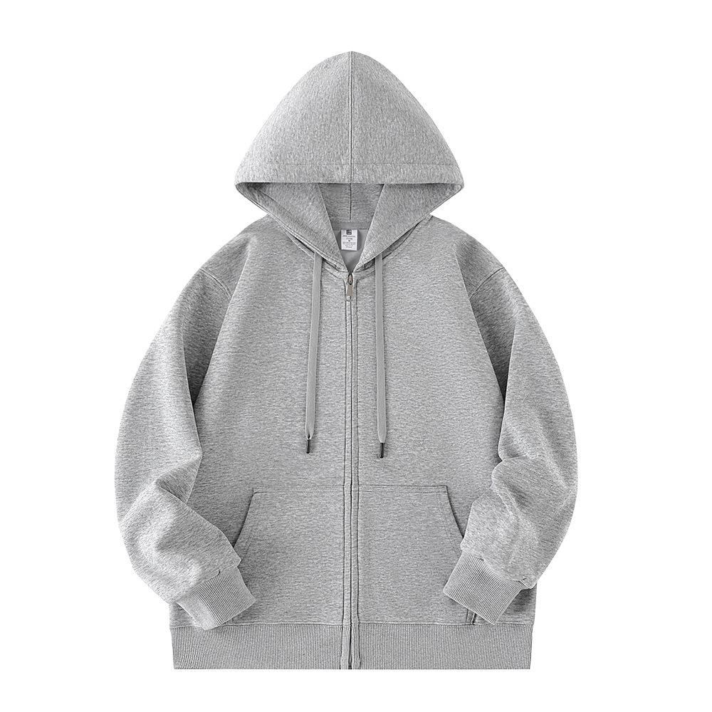 

Женская серая толстовка на молнии 2025: Новый осенне-зимний спортивный кардиган, американско-корейский стиль 3XL (175-200 jin)