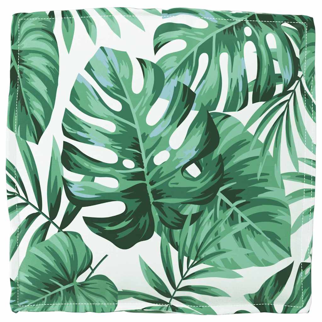 Cushion Set 4 pcs Leaf Pattern 40 x 40 x 8 cm Oxford Fabric