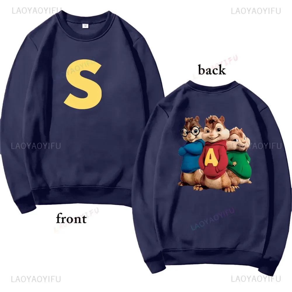 Alvin and The Chipmunks: The Squeakquel's Pullover Woman Manfashion Drop Shoulder Hoodie Is Available for Best Friend Sweatshirt