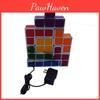 Block Stacking Tetris Night Lamp With Flashing Led Light For Teen Bedroom Decor