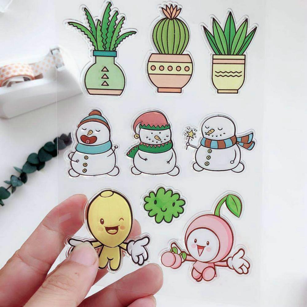 Music Girl Transparent Silicone Clear Stamps for Seal DIY Scrapbooking Photo Album Paper Card Animal Party Elephant Tiger 2023