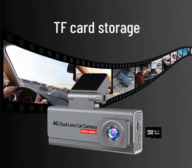 4G Dual Lens Dash Cam with Radar Sensing, GPS, and Remote Monitoring