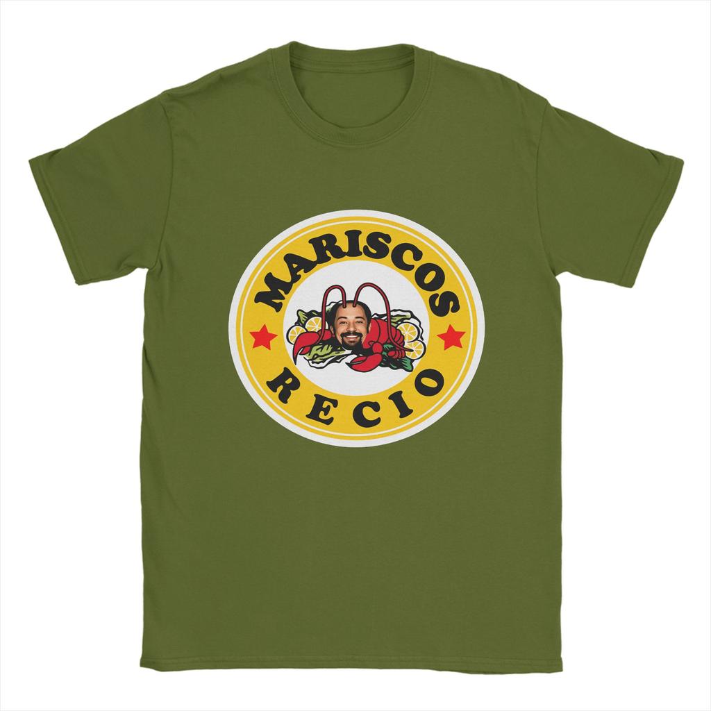Harajuku TShirt Summer Antonio Mariscos Recio Novelty T Shirts  Pure Cotton Tshirt for Men Retro Cheap Print Short Sleeve Tops