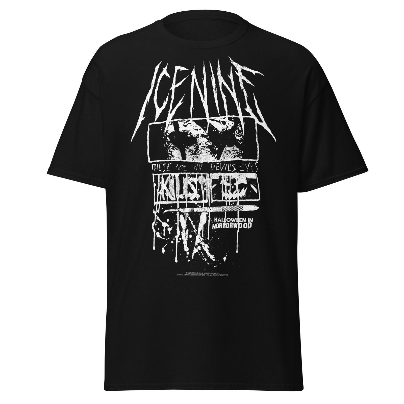 Stakes Ice Nine Kills Devil s Eyes Jumbo Print T-shirt T-Shirt Black New XXXL