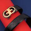 New Men'S Belt Leather Travel Business Belt Simple Casual Versatile Automatic Buckle Belt High Sense
