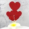 Creative Heart Cake Topper Set: 7-Piece Decoration for Birthdays