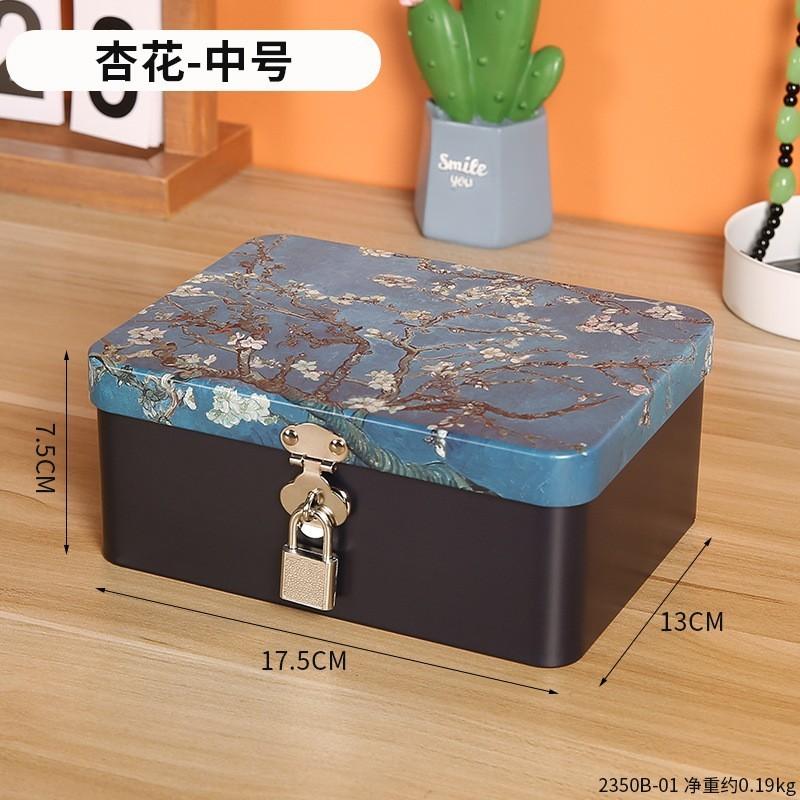 Minimalist Storage Box With Lock For Jewelry Cosmetics And Small Items