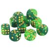 Premium Quality Round Dot D6 Dice Set for Table Board Gaming - 12mm Mixed Color, Pack of 10