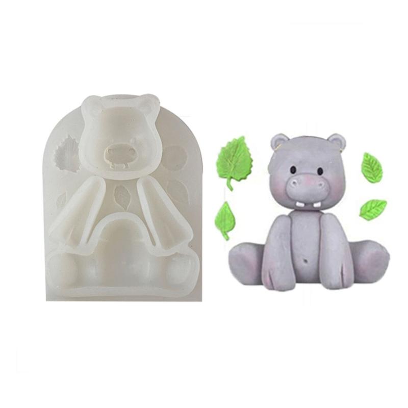 Cute Elephant Giraffe Mold Silicone Mold Animal Shape Candy Fondant Mold Chocolates Soap Cake Decoration Baking Mold