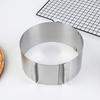 Stainless Steel 6-8Cm Adjustable Telescopic Mousse Ring Circle Mold Rustproof With Scale Round Cake Rings Reusable Baking Tool