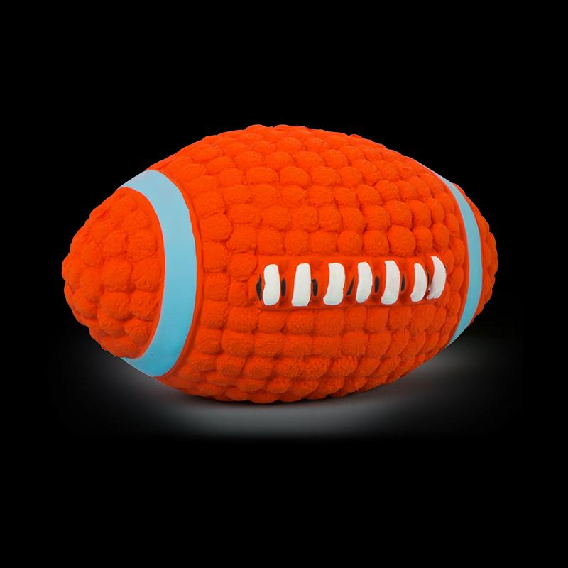 EETOYS Squeaky Rugby Dog Toy