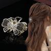 Elegant Rhinestone Butterfly Hair Claw: Medium-Sized High-End Accessory for Hairpin Bangs and Back-of-Head Styles