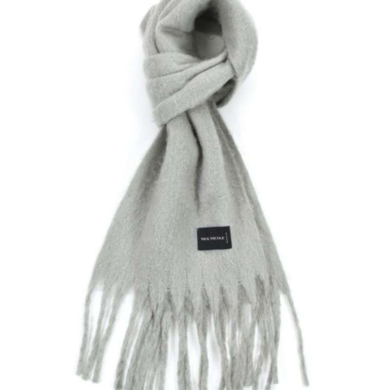 NICK&NICOLE PREMIUM BOLD SOFT MUFFLER_GRAY