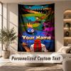 Rainbow Friends Tapestry, Personalized Custom Text, Wall Hanging Tapestry For Living Room Home Wall Decor