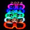 Number Letter 2026New Year Glow Glasses New Year Party Glasses  New Year Gift