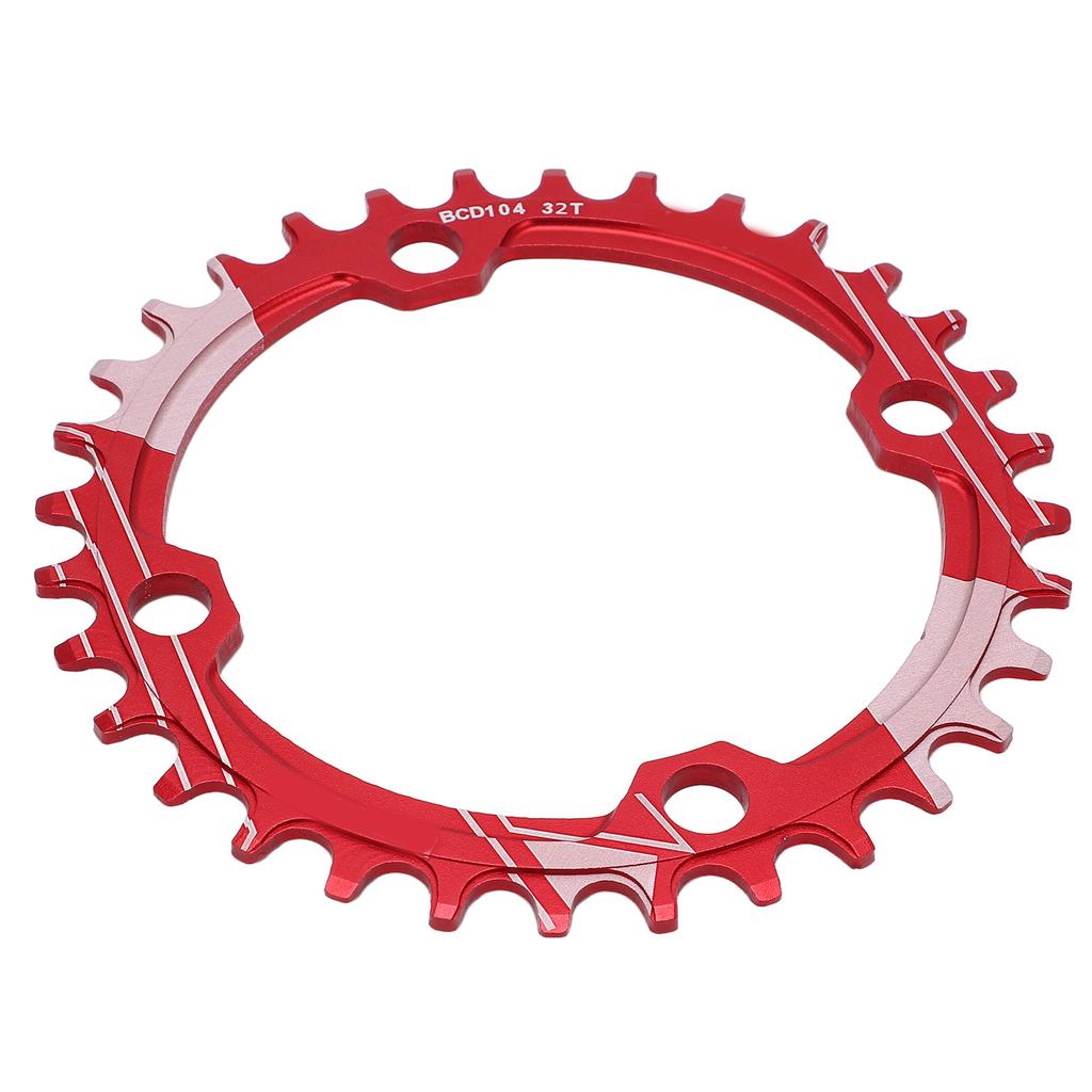 Lebycle 104BCD Round Narrow Wide Chainring MTB Bicycle 32T Crankset Tooth Plate PartsRed
