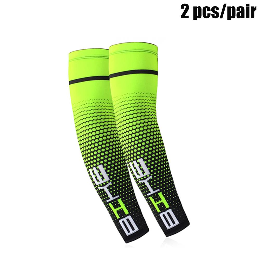 1 Pair Cool Men Sports Cycling Running Bicycle UV Sun Protection Cuff Cover Protective Arm Sleeve Women Bike Arm Warmers Sleeves