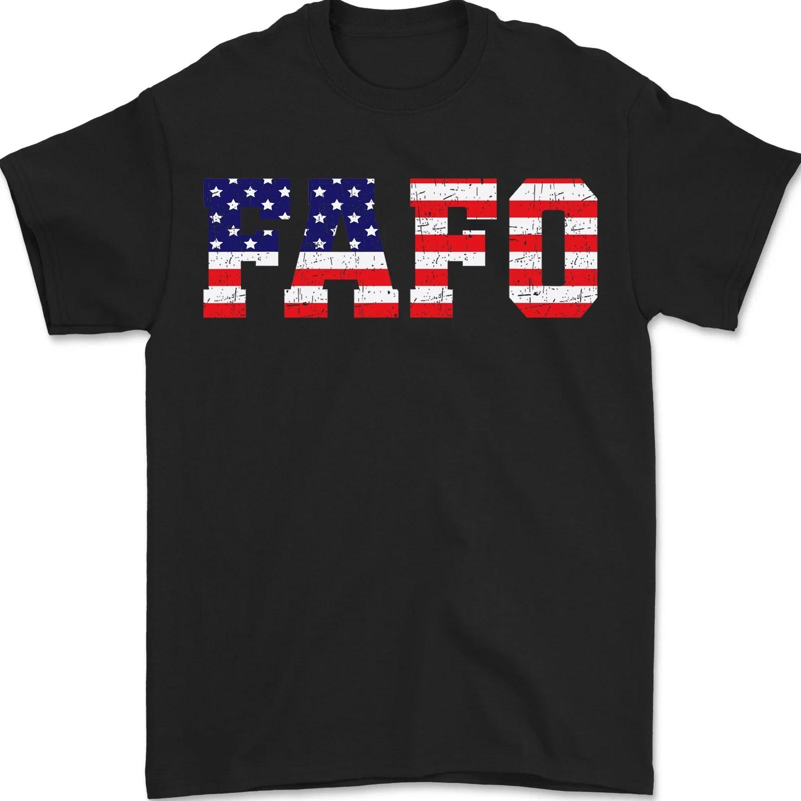 Trump FAFO Shirt Find Out Vintage America US Flag T shirt M