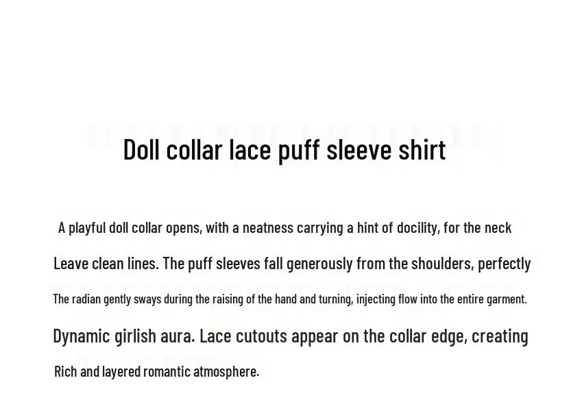Teenie Weenie Women's Lace-Trim Doll Collar Short-Sleeve Shirt