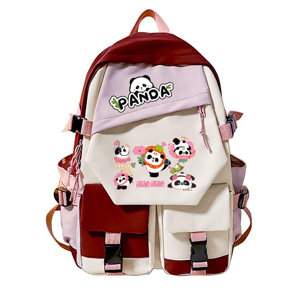 

Panda Huahua Surrounding Super Cute Backpack Campus Male and Female Versatile Junior High School Students Elementary School Bags no specification