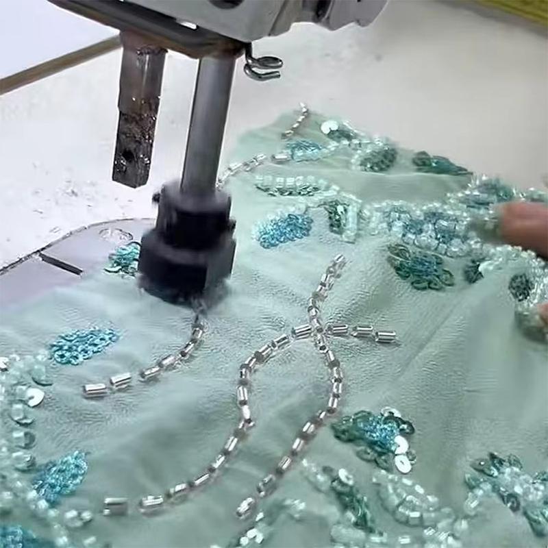Steel Durable Wedding Dress Hammer Bead Tool Pin Plate Presser Foot Set Industrial Sewing Machine Accessories Spare Parts