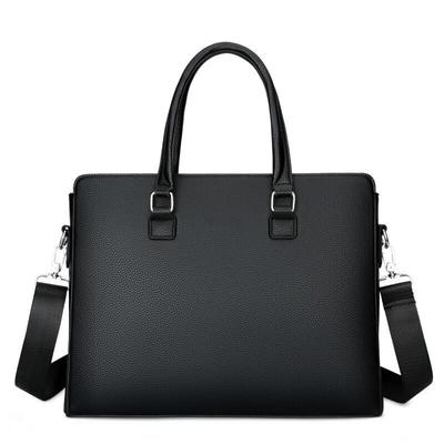 HOPECENT Men's Leather Laptop Briefcase