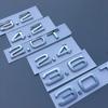 Black Silver 1.8T 2.0T 2.4 3.0T 3.2 3.6 4.2 A3 A4 A5 A6L A7 A8L Q3 Q5 Q7 Emblem For 9vdzn Car Rear Sticker Badge Logo Accessories vdzn9