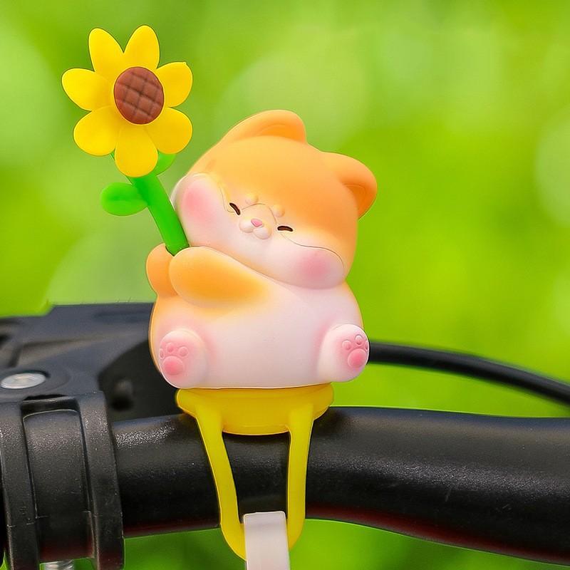

Mini Car Interior Decoration ItemsCartoon Cute Little Animals Windmill Park Car and Bicycle Decorations New Shiba Inu [Leash]