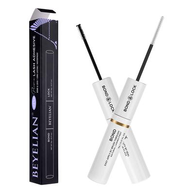 BEYELIAN Lash Bond and Seal, Cluster Lash Glue for Individual Cluster Lashes DIY Eyelash Extensions Latex Free Aftercare Sealant with Mascara Wand