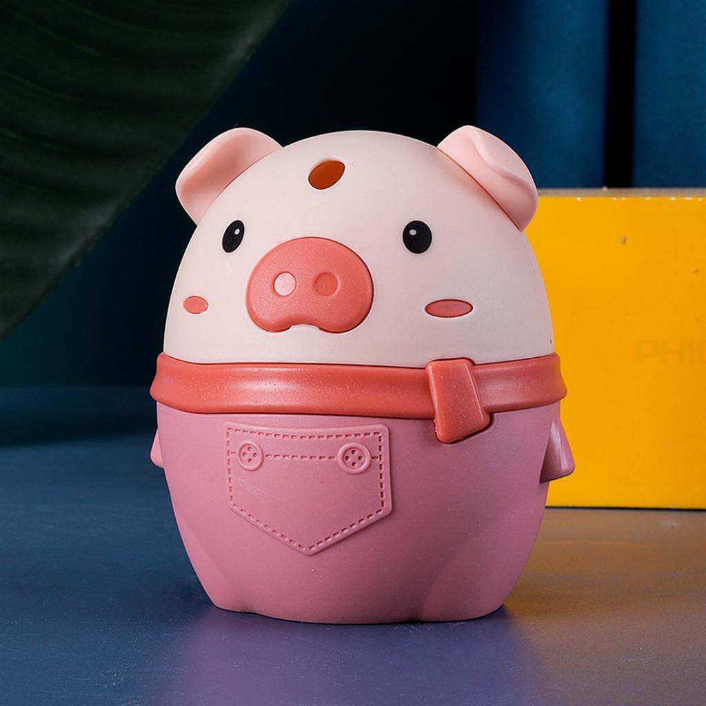 Niedlicher automatischer Schwein-Zahnstocherspender - Pop-Up Spender zum Drücken für die Küchenarbeitsplatte, Entzückender Tier-Schreibtisch-Organizer