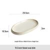 Japanese Style Ceramic Oval Fish Serving Plate