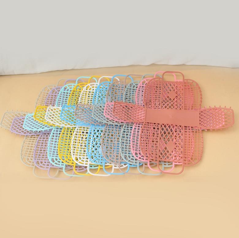 Detachable Shower Basket Plastic Bath Basket Bathroom Hollow Wash Storage Basket Shopping Basket
