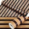 3 Meters PVC Wall Renovation Stickers with Wood Grain Effect for Interiors