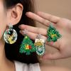 Festive Christmas Tree, Snowflake, Star & Glove Acrylic Earrings for Women
