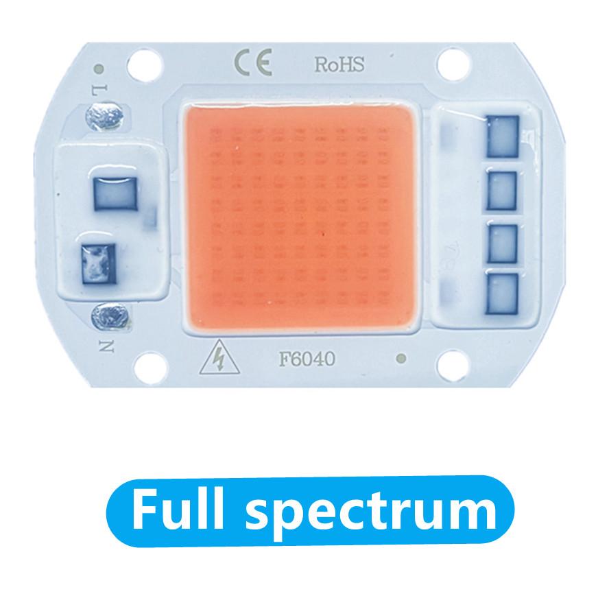 

Светодиодная фитолампа Grow COB Chip Phyto с полным спектром переменного тока 220 В/110 В 50 Вт 30 Вт 20 Вт для выращивания рассады растений в помещении и освещения для выращивания цветов 220V&20W