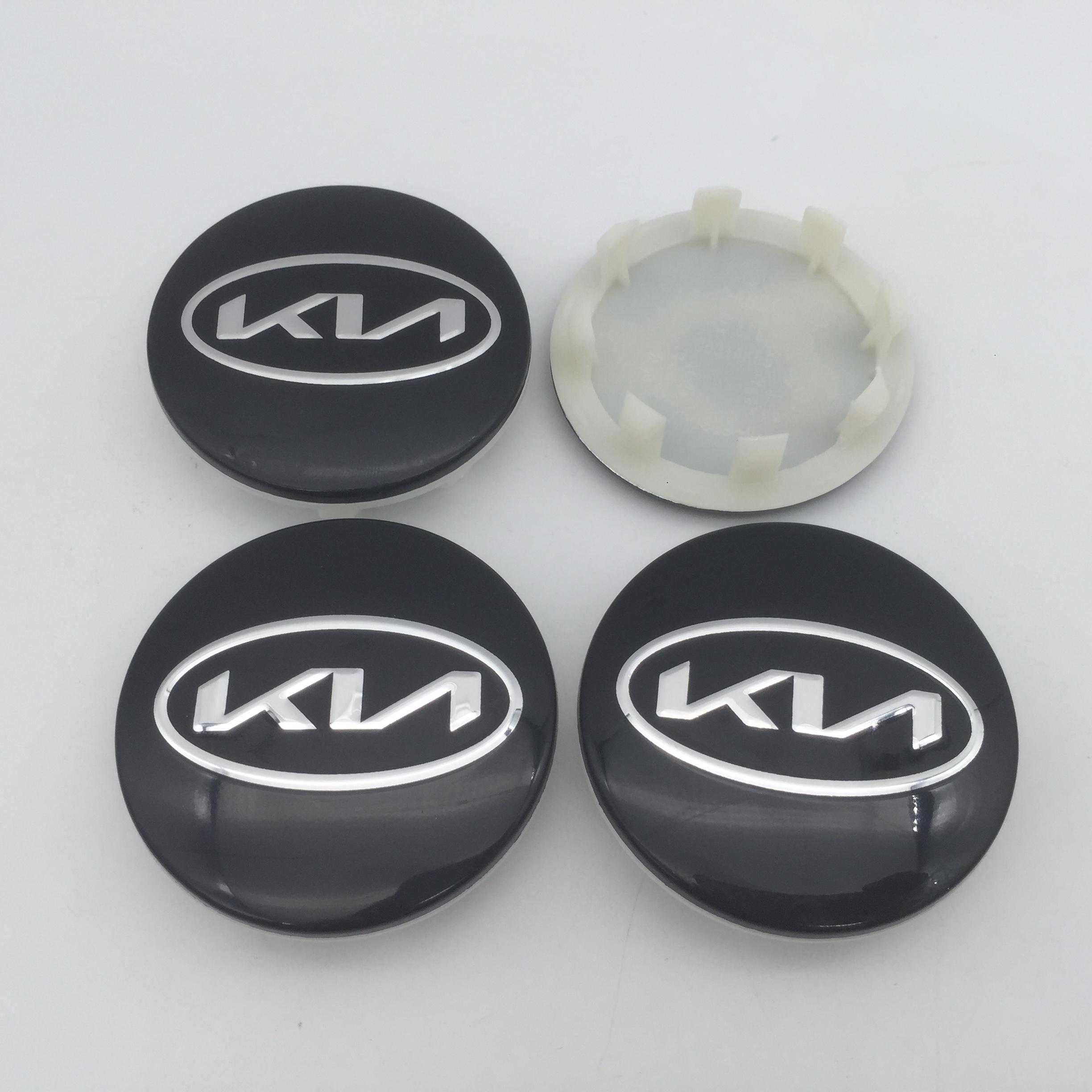 

4pcs 3D 58mm For Car emblem Wheel hub Center Cap Badge covers sticker Decals Styling accessories