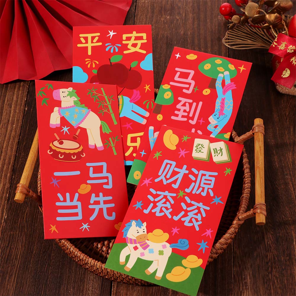 Chinese Style Red Packet Cartoon Gift Envelopes Money Envelope  Birthday Celebration