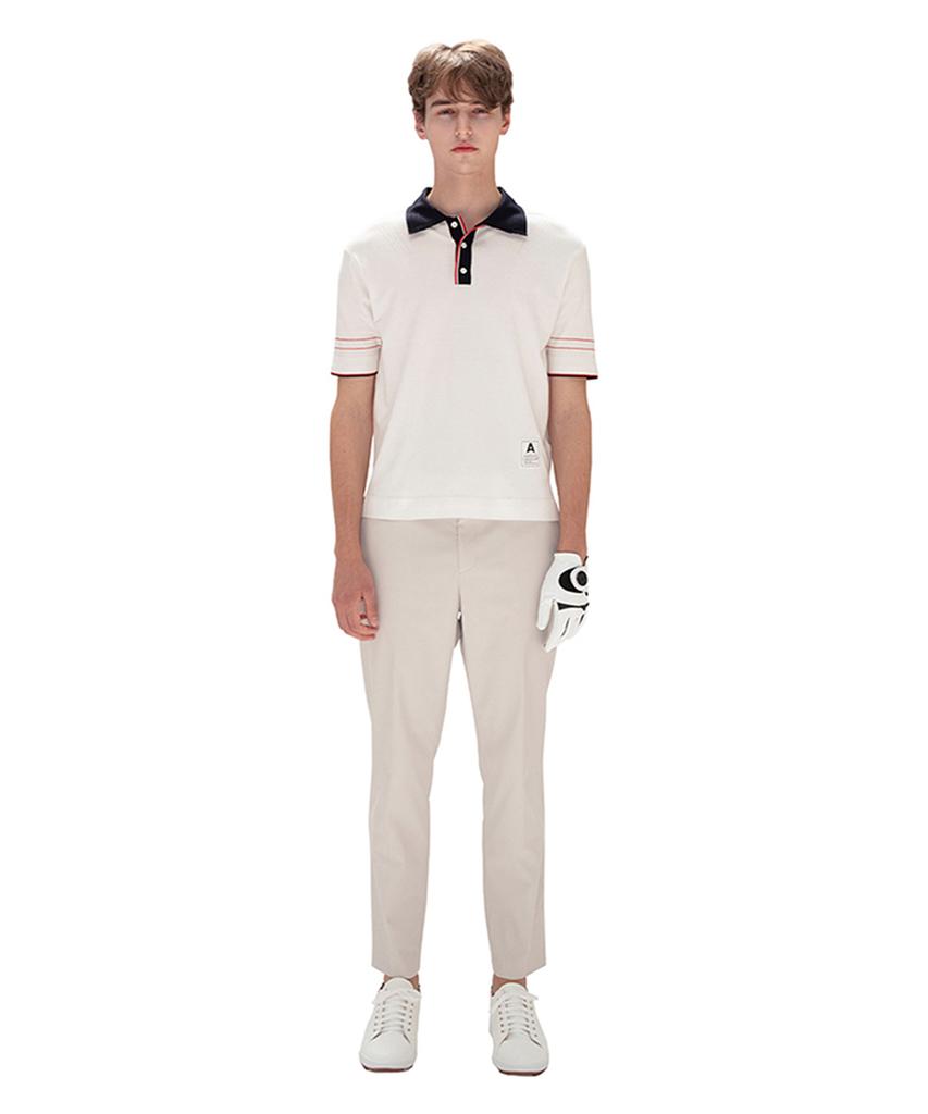 AVEN Classic Hampton Knit Polo Shirt White