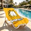 Garfield Print Beach Towel Design, Soft, Lightweight. for Home Bathroom, Spa, Pool, Yoga, Surfing, Camping, Gift for Family, Friend
