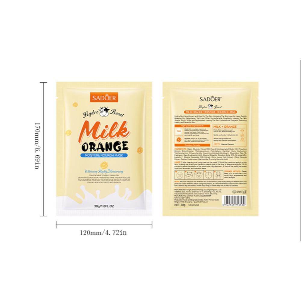 SADOER Milk & Fruit Moisturising Mask Hydrating & Rejuvenating