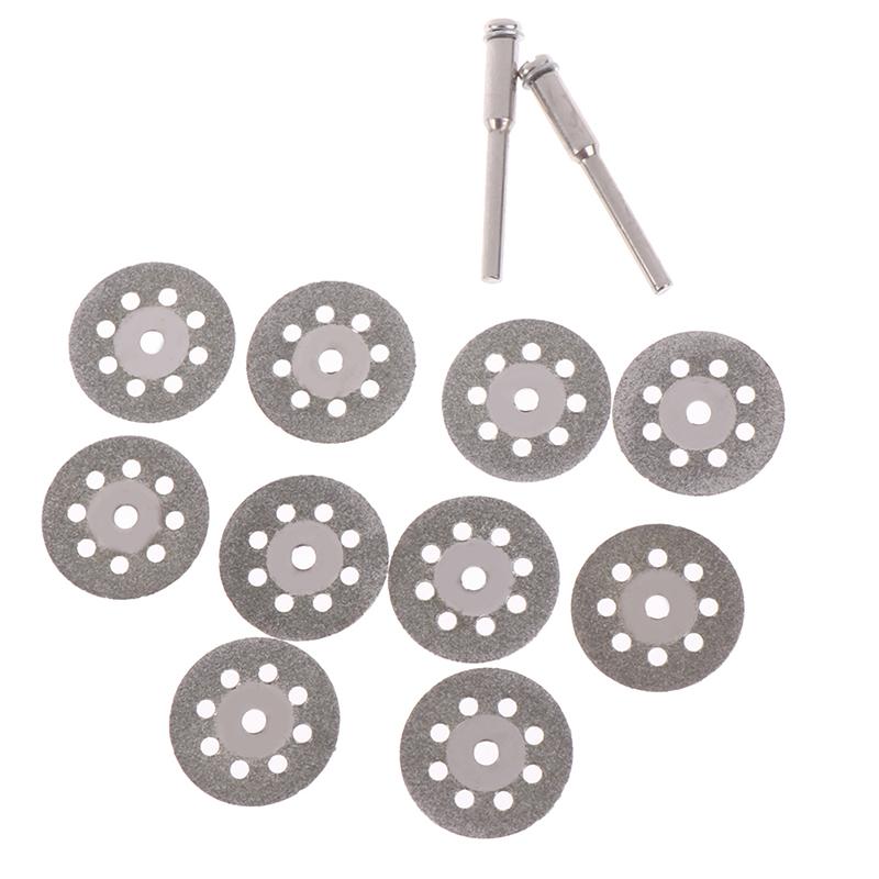 10Pcs Diamond Cutting Wheel Saw Blades Cut Off Discs Set For Rotary Tool