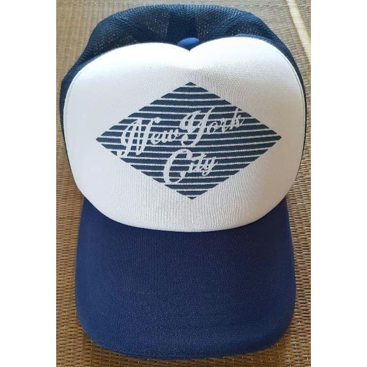 Used [Disposal] BEAMS New York City Cap Navy BEAMS