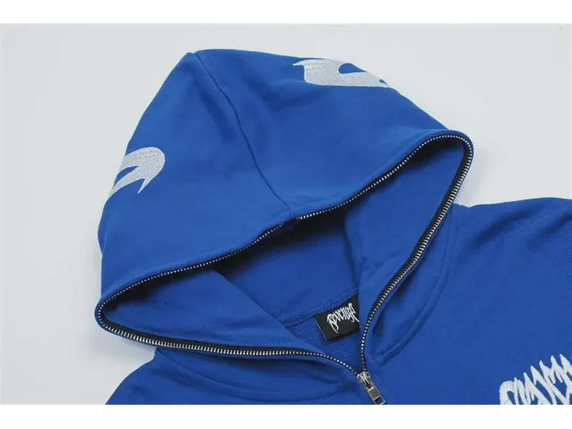Unisex REVENGE Kapuzenjacke in Volltonfarbe – High Street Hip-Hop-Cardigan für Paare