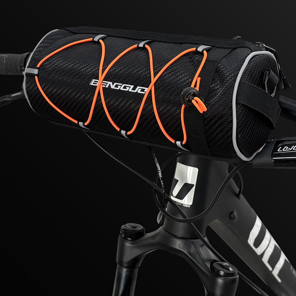 2.5L Bike Handlebar Bag Large Capacity Bicycle Frame Pannier Bag Multi-Pockets Portable Shoulder Bag Outdoot Cycling Accessories