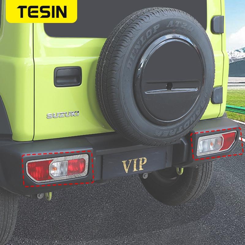 TESIN Car Rear Tail Light Lamp Decoration Cover for Suzuki Jimny JB74    2022 2023 Lamp Hoods Exterior