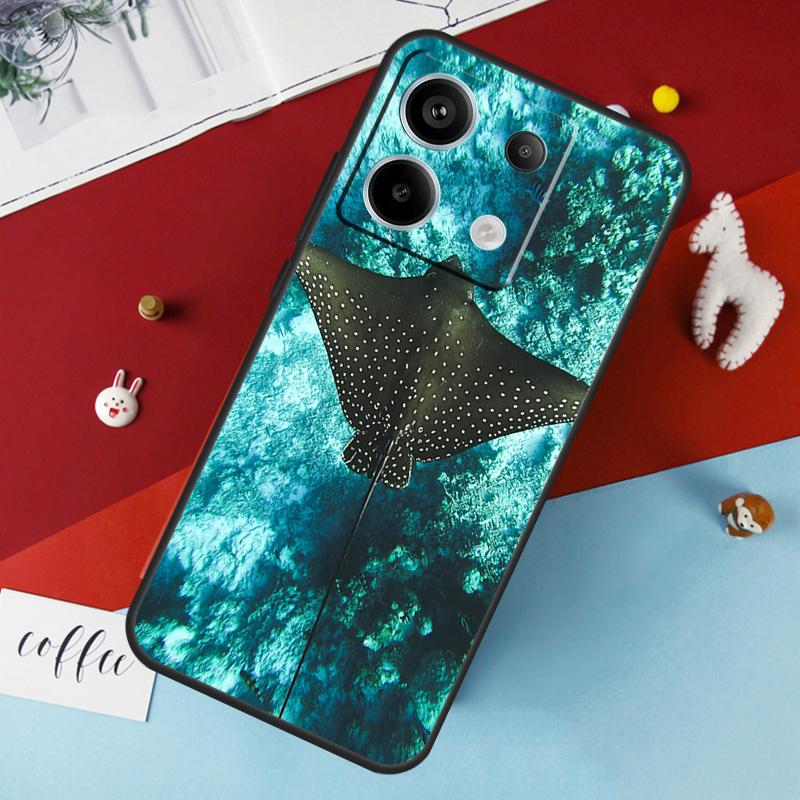 Animal Manta Ray Case For Xiaomi Redmi Note 14 12 11 10 9 13 Pro 11S 12S Redmi 15 14C 10C 12C 13C 15C Cover
