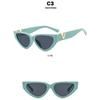 Women's sunglasses, small-frame V-shaped cat eye sunglasses.