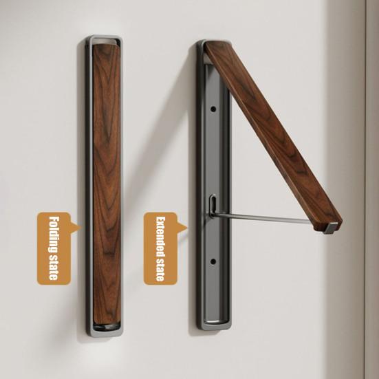 Retractable Clothes Drying Rack Foldable Wall Mounted Clothes Hanger Small Collapsible Garment Rack for Laundry Dryer Room Closet Balcony