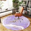 1pc Marble Texture Gold Foil Round Chair mat Area Rug - Non-Slip, Floor Mat for Office, Bedroom, and Indoor Decor c1125337