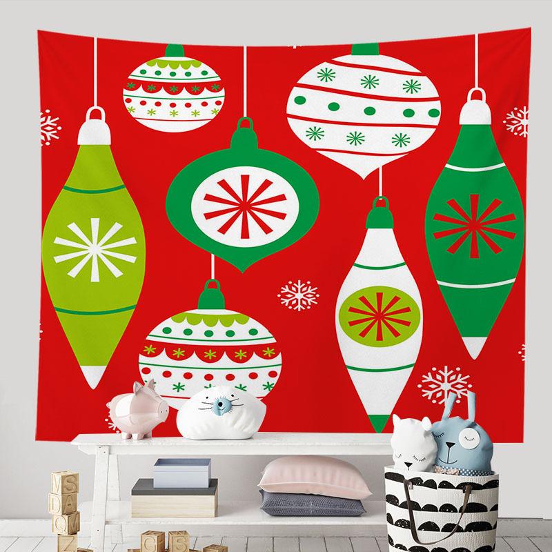 С Рождеством красный с Новым годом гобелен фон спальня гостиная персонализированная — фото 7